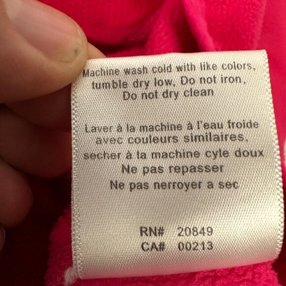 Champion Performance Size XL Womens Pink Bonded Micro Fleece Jacket Hood - Picture 6 of 6